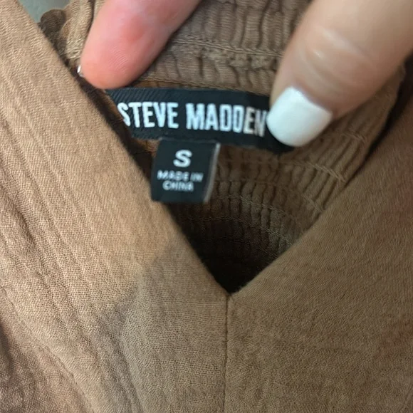 STEVE MADDEN Amira Tiered Cotton Midi Dress - Picture 11 of 13